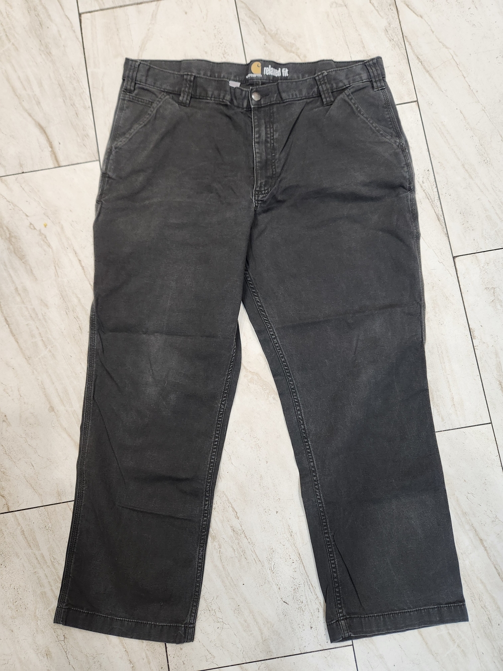 Carhartt Rugged Flex Relaxed Fit Canvas Work Pant / Rigby Dungaree Canvas Work